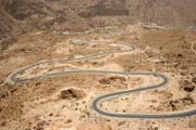 Mountain road between Wadi Hadramawt and coast near Al-Mukalla town. Yemen.