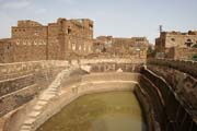 Cistern - water reserve (even drinking) for all habitats of the village. This cistern is from Thilla (Thula) village. Yemen.