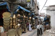 Market (souq) at old quarter of Sana city. Yemen.