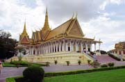 Royal palace Street at at Phnom Penh capitol. Cambodia.