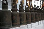 Bells at Wat Hua Lamphong Temple, Bangkok, Thailand. Thailand.