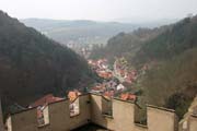 View to the village, Karlstejn Castle. Czech Republic.