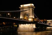 Chain Bridge (Szchenyi Lnchd), Budapest. Hungary.