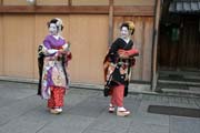 Local ladies dressed as geisha, Kyoto. Japan.