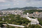 View to Himeji town. Japan.
