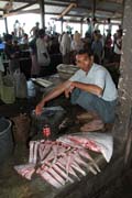 Fish market, Sittwe town. Myanmar (Burma).