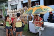 Ice cream seller, carnival, Santiago de Cuba. Cuba.