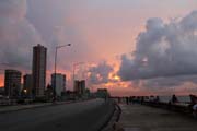 Sunset over Malecn, Havana. Cuba.