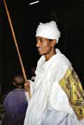 Monk during Timkat. Lalibela. Ethiopia.