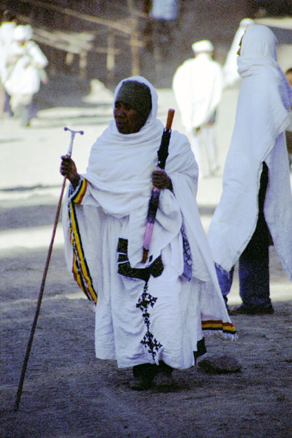 Believer. Lalibela. North,  Ethiopia.