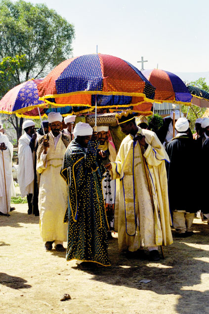 Procession during Timkat. Lalibela. North,  Ethiopia.