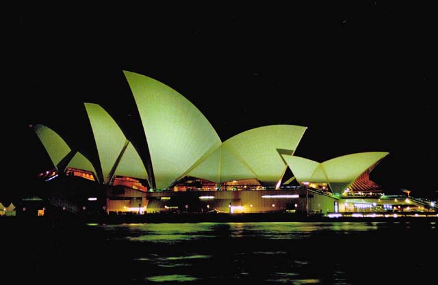 Opera house at night, Sydney. Australia.