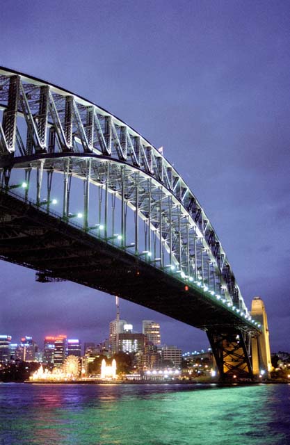 Sydney and Harbour bridge. Australia.