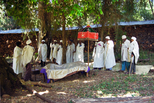 Funeral at village at Tana lake. North,  Ethiopia.