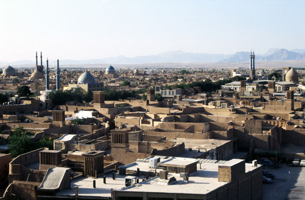 View to Yazd town. Iran.