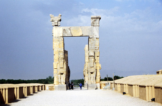Xerxes' Gateway (Gate of All Nations). Persepolis. Iran.