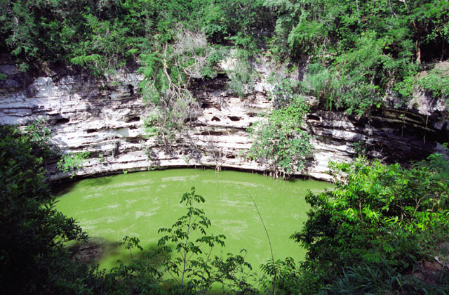 Sacred Cenote, Chichen Itza. Mexico.
