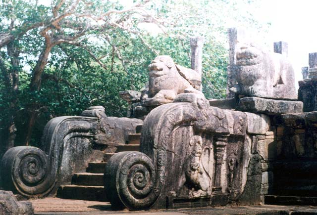 The remains of the ancient city of Polonnaruwa, dates from the reign of the Indian Chola dynasty in the 11th and 12th century. Sri Lanka.