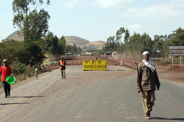 Road south from Addis Abbeba. South,  Ethiopia.