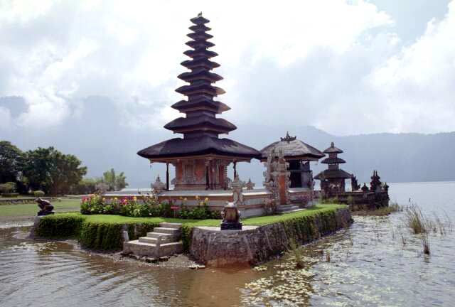 Bratan temple. Bali,  Indonesia.