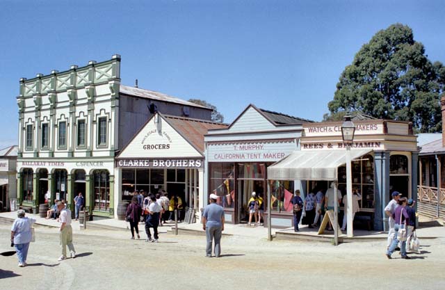 Ballarat - old gold mining village and today museum. Australia.