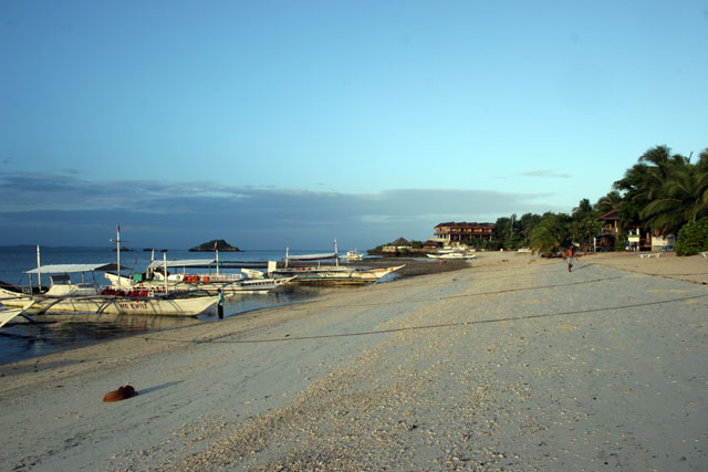 Beach at Malapascua island. Philippines.