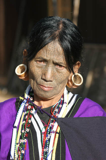Woman from Dai Chin tribe, Mindat village, Chin State. Myanmar (Burma).