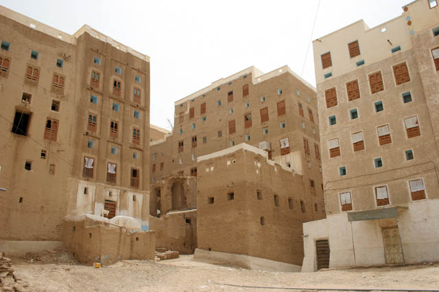 Shibam town called Manhattan of desert. Most of local houses are mudy-skyscrapers. Wadi Hadramawt area. Yemen.