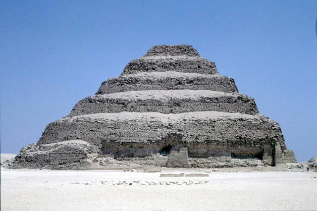 Zoser's Step Pyramid in Saqqara. Egypt.