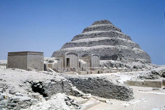 Zoser's Step Pyramid in Saqqara. Egypt.