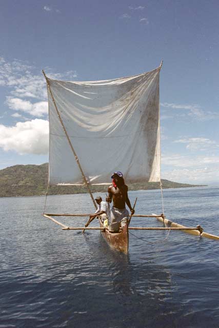 Traditional boat pirogue, Nosy Be. Madagascar.