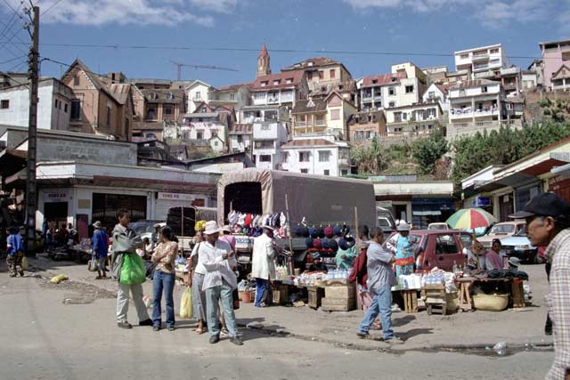 Local market at Antananarivo. Madagascar.